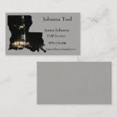 Visitekaartjes van de olie- en gasindustrie Louisa (Voorkant / Achterkant)