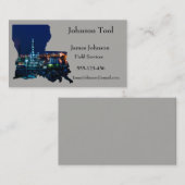 Visitekaartjes van de olie- en gasindustrie Louisi (Voorkant / Achterkant)