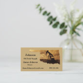 Visitekaartjes van de olie- en gasindustrie pomp J (Staand voorkant)