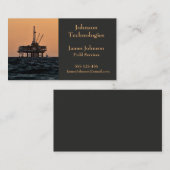 Visitekaartjes van de olie- en gasindustrie voor d (Voorkant / Achterkant)