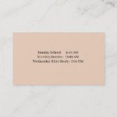 Visitekaartjes van de Praying Hands Church (Achterkant)