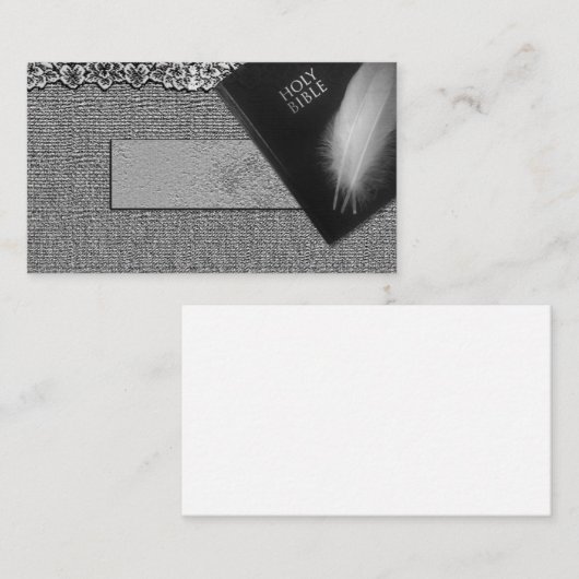 Visitekaartjes van de predikant van de kerk van de (Voorkant / Achterkant)