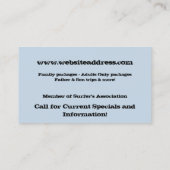 Visitekaartjes van de Raad voor recreatief Surf (Achterkant)