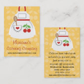 Visitekaartjes van de rode en gele kersen (Voorkant / Achterkant)