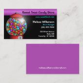 Visitekaartjes van de rode-komma-machine (Voorkant / Achterkant)