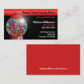 Visitekaartjes van de rode-komma-machine (Voorkant / Achterkant)