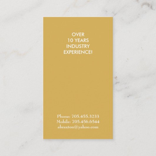 Visitekaartjes van de schilder van het Groene en G (Achterkant)