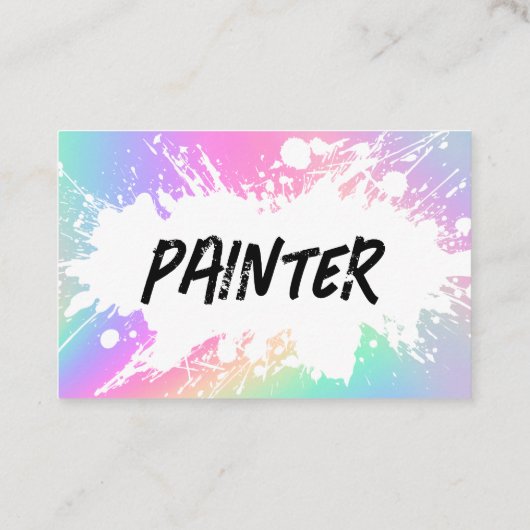 Visitekaartjes van de schilder van het koelhuis (Achterkant)