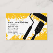 Visitekaartjes van de schilder van het koelhuis (Voorkant)