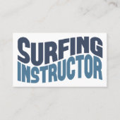 Visitekaartjes van de Surfinstructeur (Voorkant)