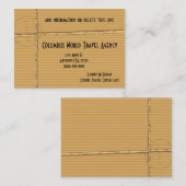 Visitekaartjes van de Tropische Reisdienst (Voorkant / Achterkant)