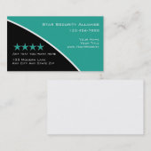 Visitekaartjes van de veiligheidsconsultant (Voorkant / Achterkant)