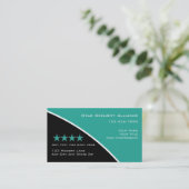 Visitekaartjes van de veiligheidsconsultant (Staand voorkant)