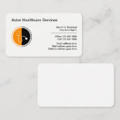 Visitekaartjes van de verkoper van medische gezond (Voorkant / Achterkant)