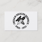 Visitekaartjes van de volksgezondheidsdienst (Achterkant)