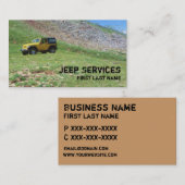 Visitekaartjes van de voorjaarscène van de gele Je (Voorkant / Achterkant)