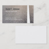 Visitekaartjes van de wegenbouwinstructeur (Voorkant / Achterkant)