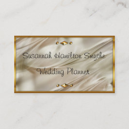 Visitekaartjes van de zijde en de gouden bruiloft