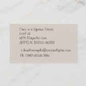 Visitekaartjes van de zijde en de gouden bruiloft (Achterkant)