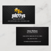 Visitekaartjes van de zware machinist (Voorkant / Achterkant)