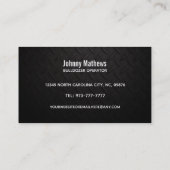 Visitekaartjes van de zware machinist (Achterkant)