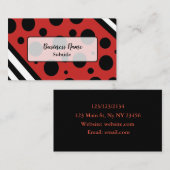 Visitekaartjes van de zwarte en de Rode Moderne (Voorkant / Achterkant)