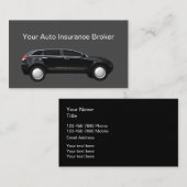 Visitekaartjes van een autoverzekeringsmakelaar (Voorkant / Achterkant)