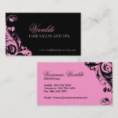 Visitekaartjes van Elegant Salon en Spa (Voorkant / Achterkant)