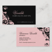 Visitekaartjes van Elegant Salon en Spa (Voorkant / Achterkant)