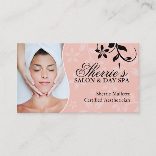 Visitekaartjes van esthetici afsprakenkaartje (Voorkant)