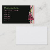 Visitekaartjes van feestmeisjes (Voorkant / Achterkant)