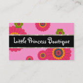 Visitekaartjes van flankerende bloemen (Achterkant)