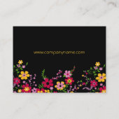 Visitekaartjes van flitsbloemen (Achterkant)