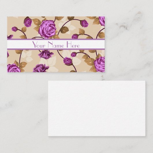 Visitekaartjes van Floral (Voorkant / Achterkant)