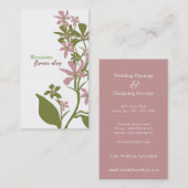 Visitekaartjes van Floral (Voorkant / Achterkant)