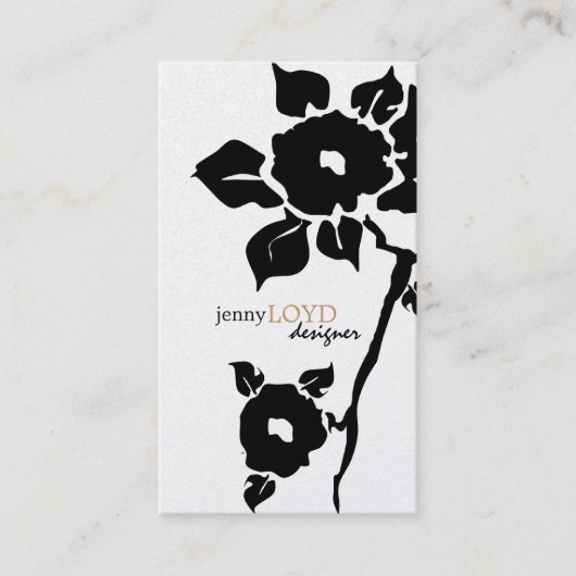 Visitekaartjes van Floral (Voorkant)