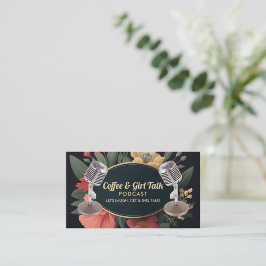 Visitekaartjes van Floral (Staand voorkant)