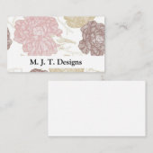Visitekaartjes van Floral (Voorkant / Achterkant)