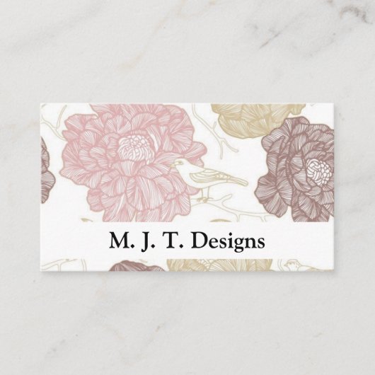 Visitekaartjes van Floral (Voorkant)