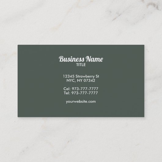 Visitekaartjes van Floral (Achterkant)