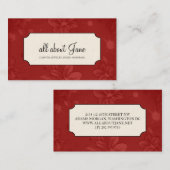 Visitekaartjes van Floral (Voorkant / Achterkant)