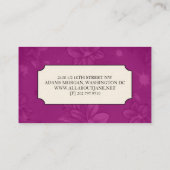 Visitekaartjes van Floral (Achterkant)