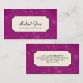 Visitekaartjes van Floral (Voorkant / Achterkant)