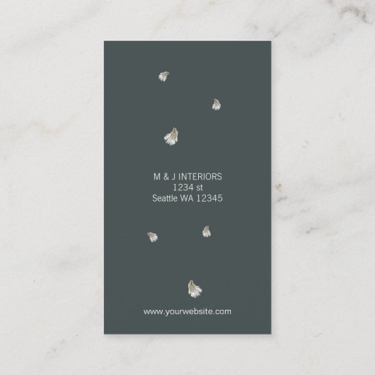 visitekaartjes van Floral (Achterkant)