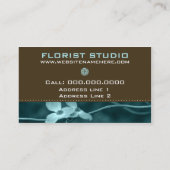 Visitekaartjes van Floral Cards (Achterkant)