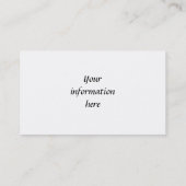 Visitekaartjes van Floral Dress (Achterkant)