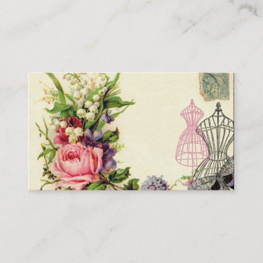 Visitekaartjes van Floral Dress (Voorkant)