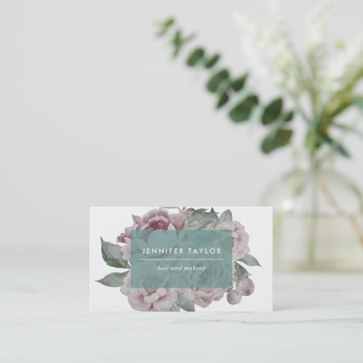  Visitekaartjes van Floral | Jade (Staand voorkant)