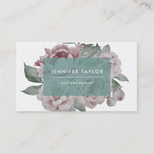  Visitekaartjes van Floral | Jade (Voorkant)