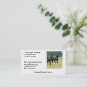 Visitekaartjes van Friesian Horses (Staand voorkant)